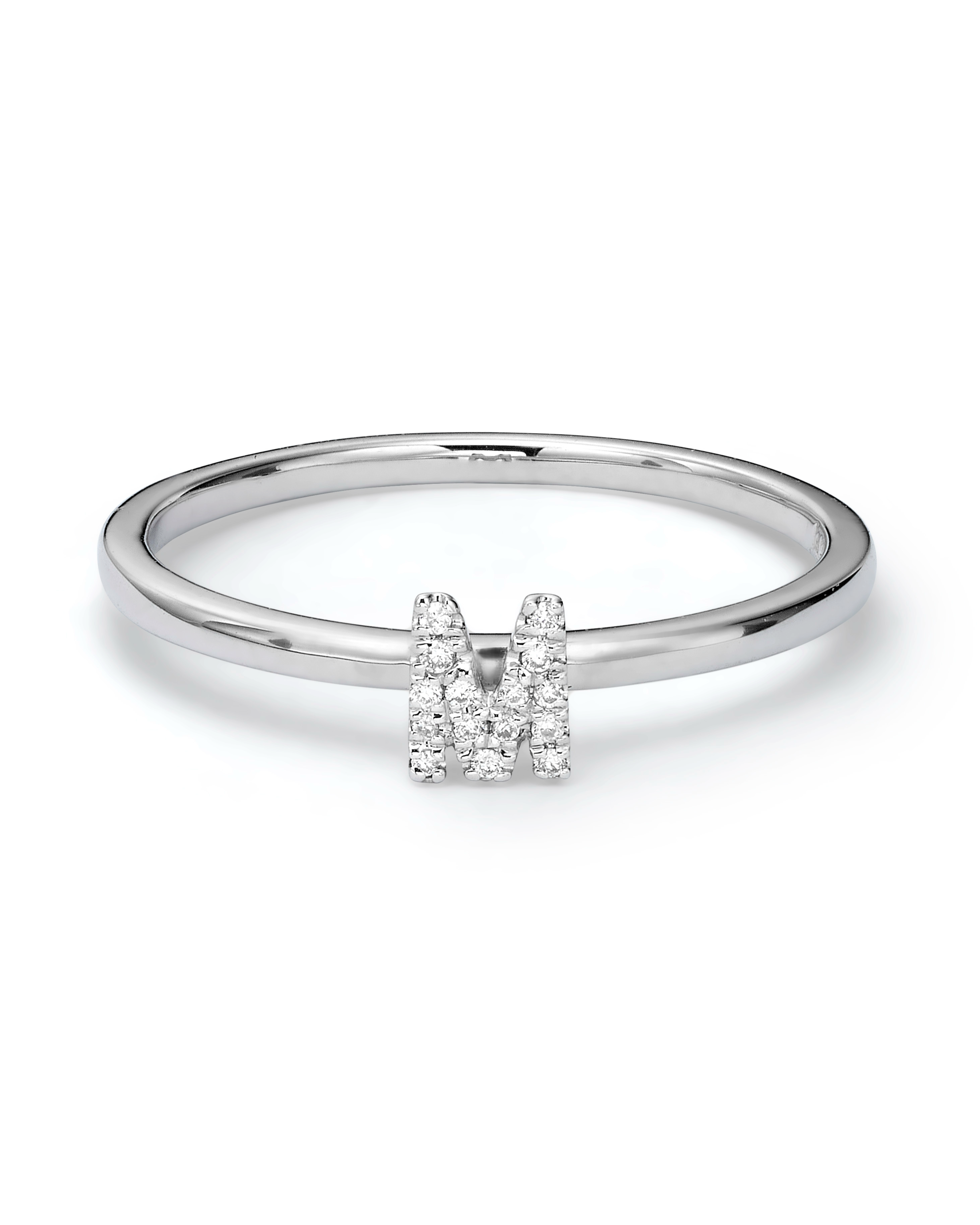 טבעת Initials Diamond & Gold