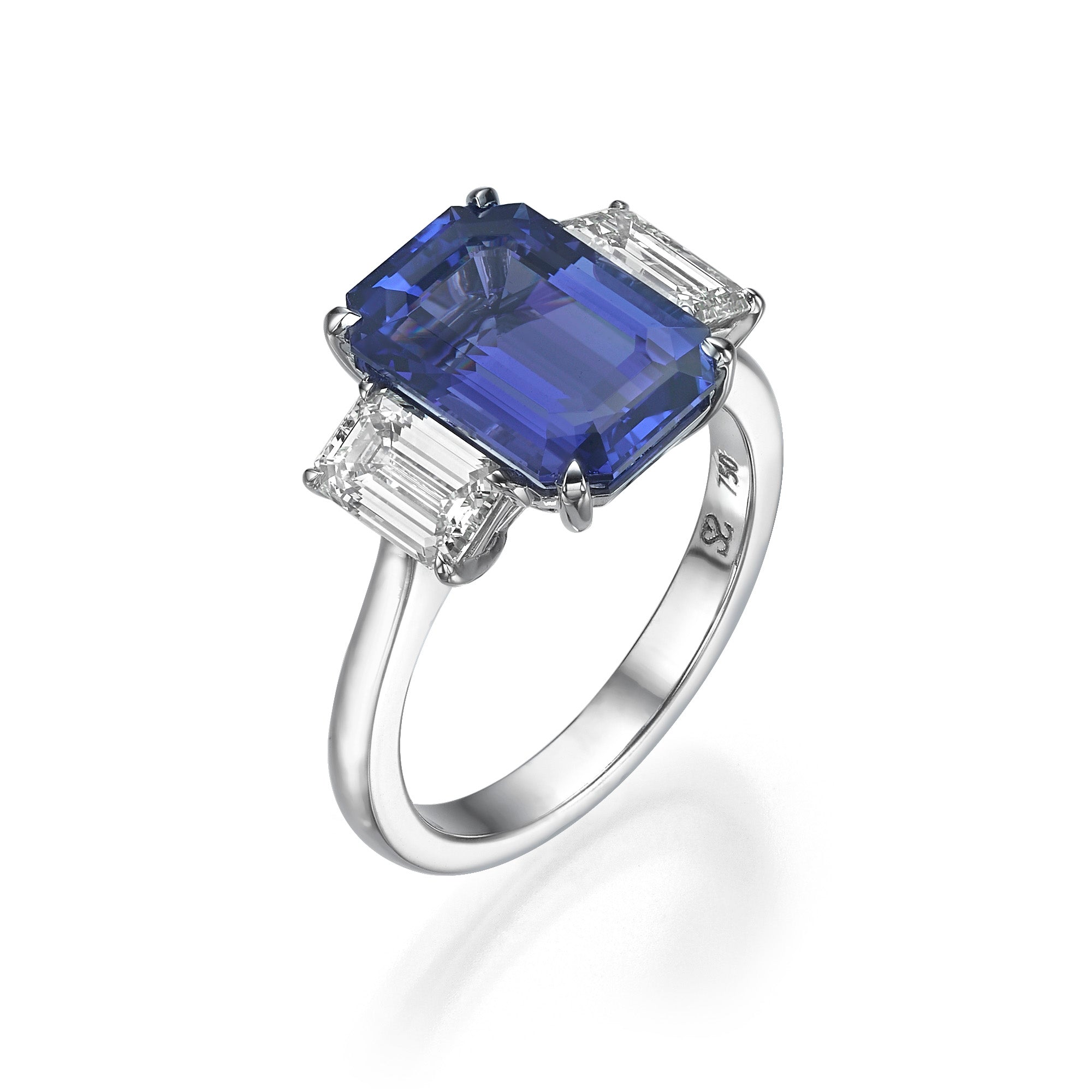 Entourage Diamond and Tanzanite Ring
