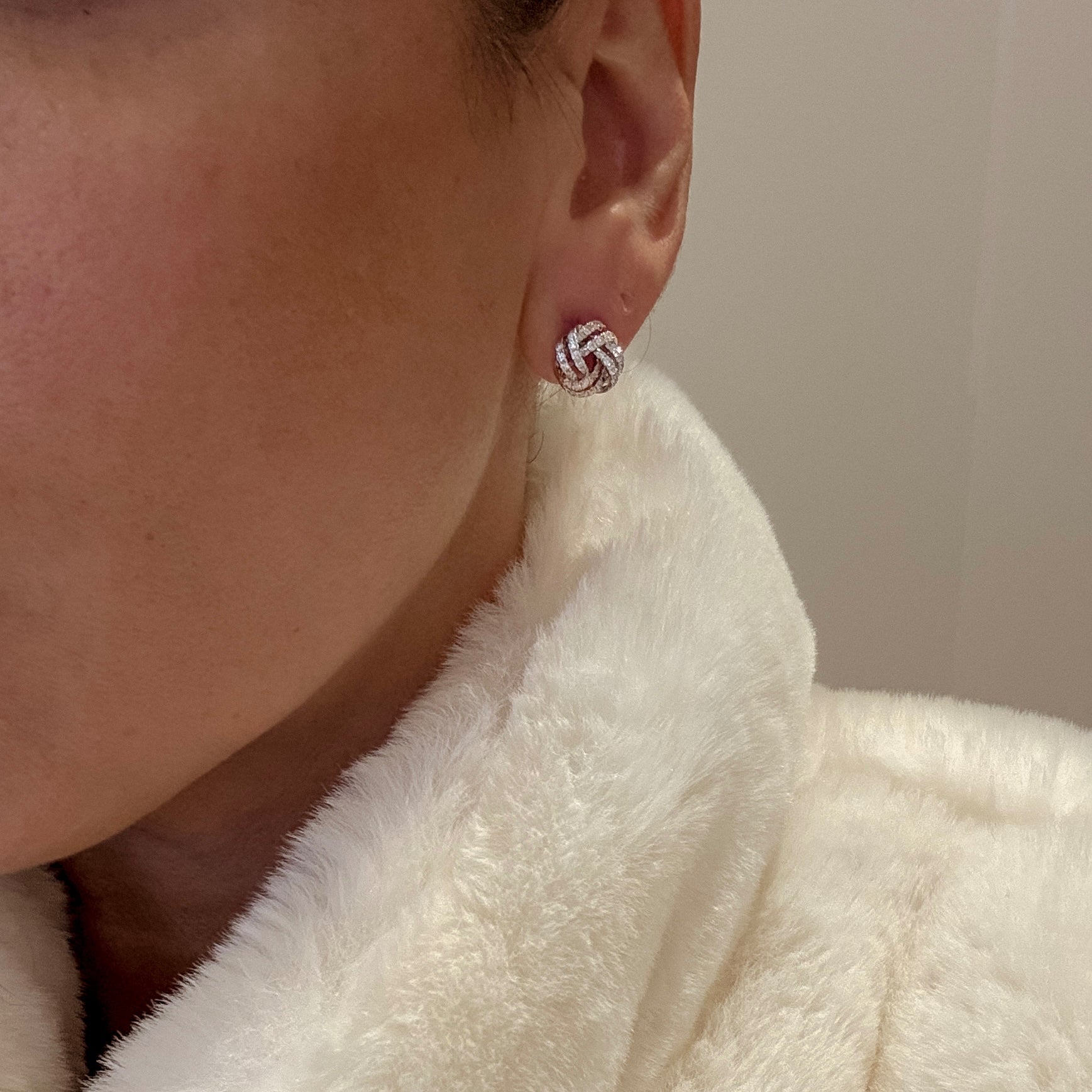 Basket Diamond Earrings