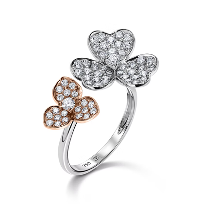 Clover Diamond Ring