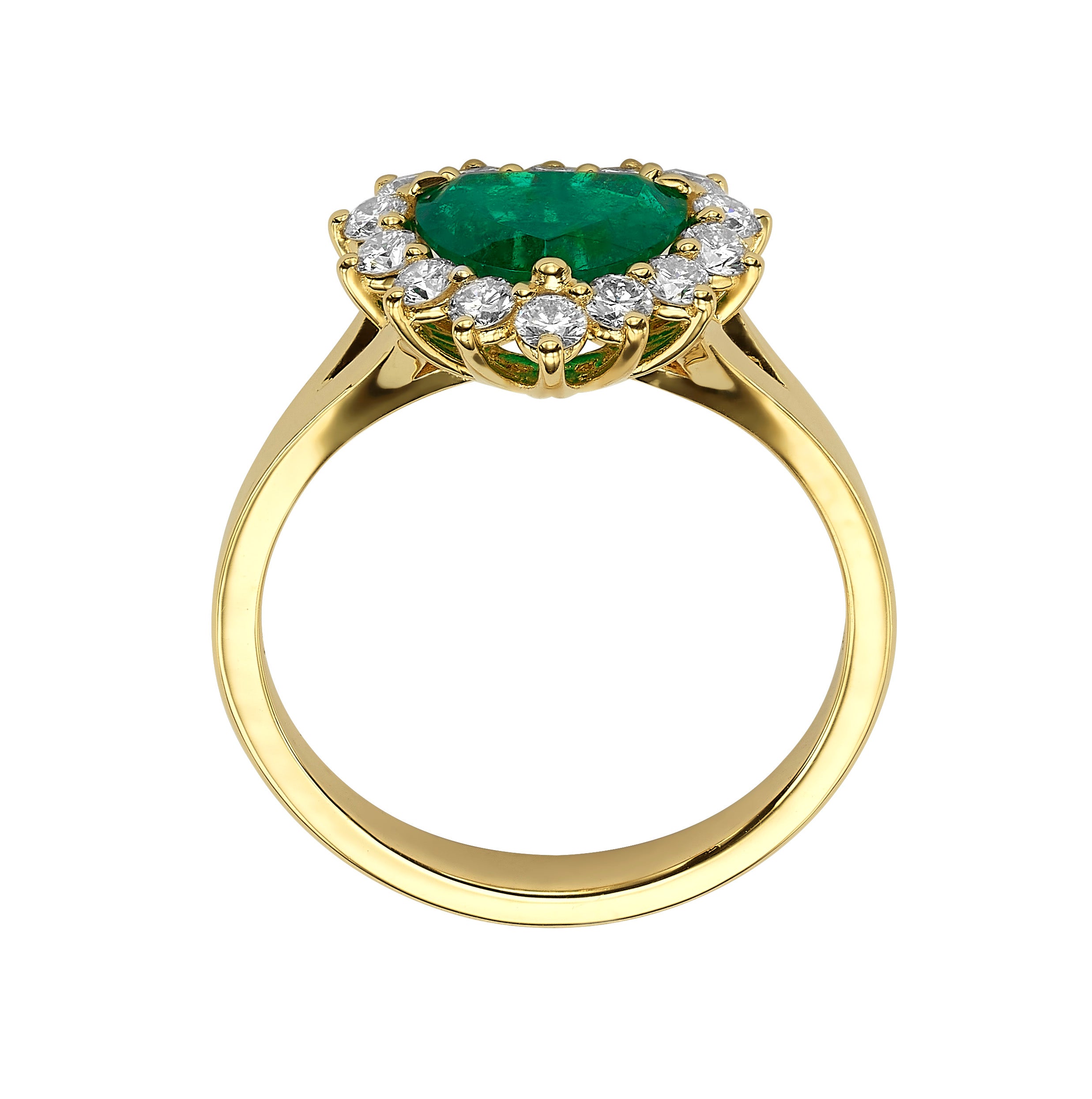 Colors of Love Green Heart-Shaped Ring