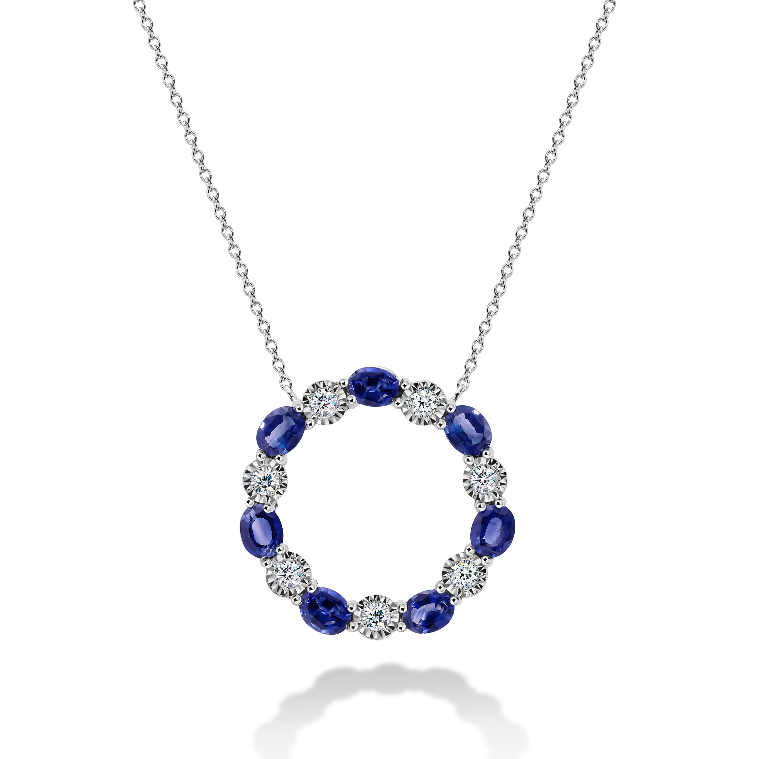 תליון Rainbow Blue Sapphire