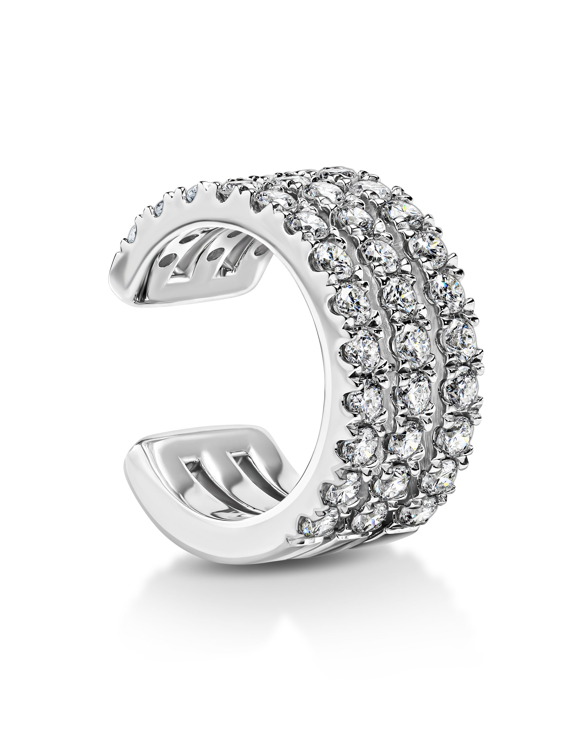 עגילי יהלומים Muse Triple Helix