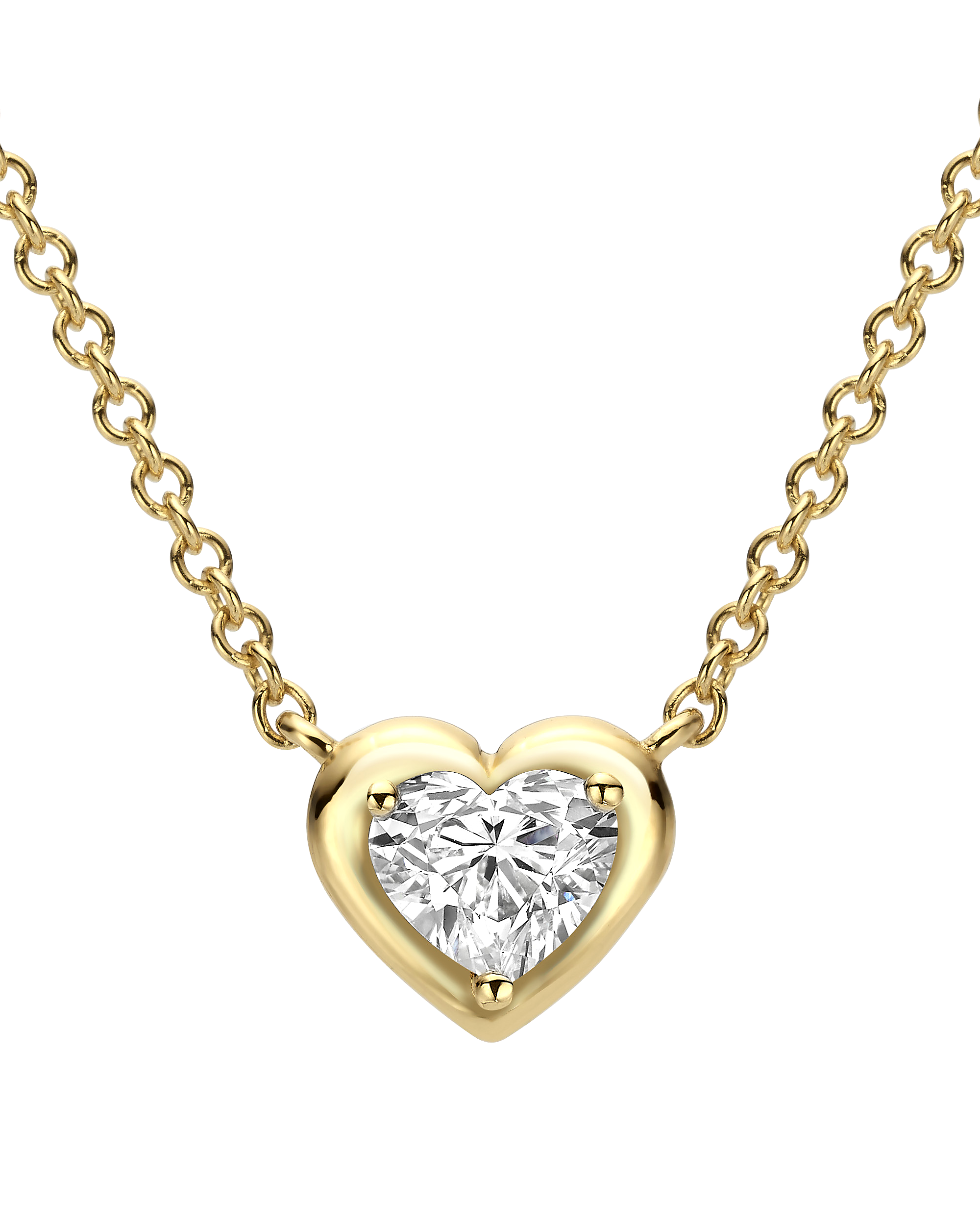 תליון יהלום Love Heart-shaped
