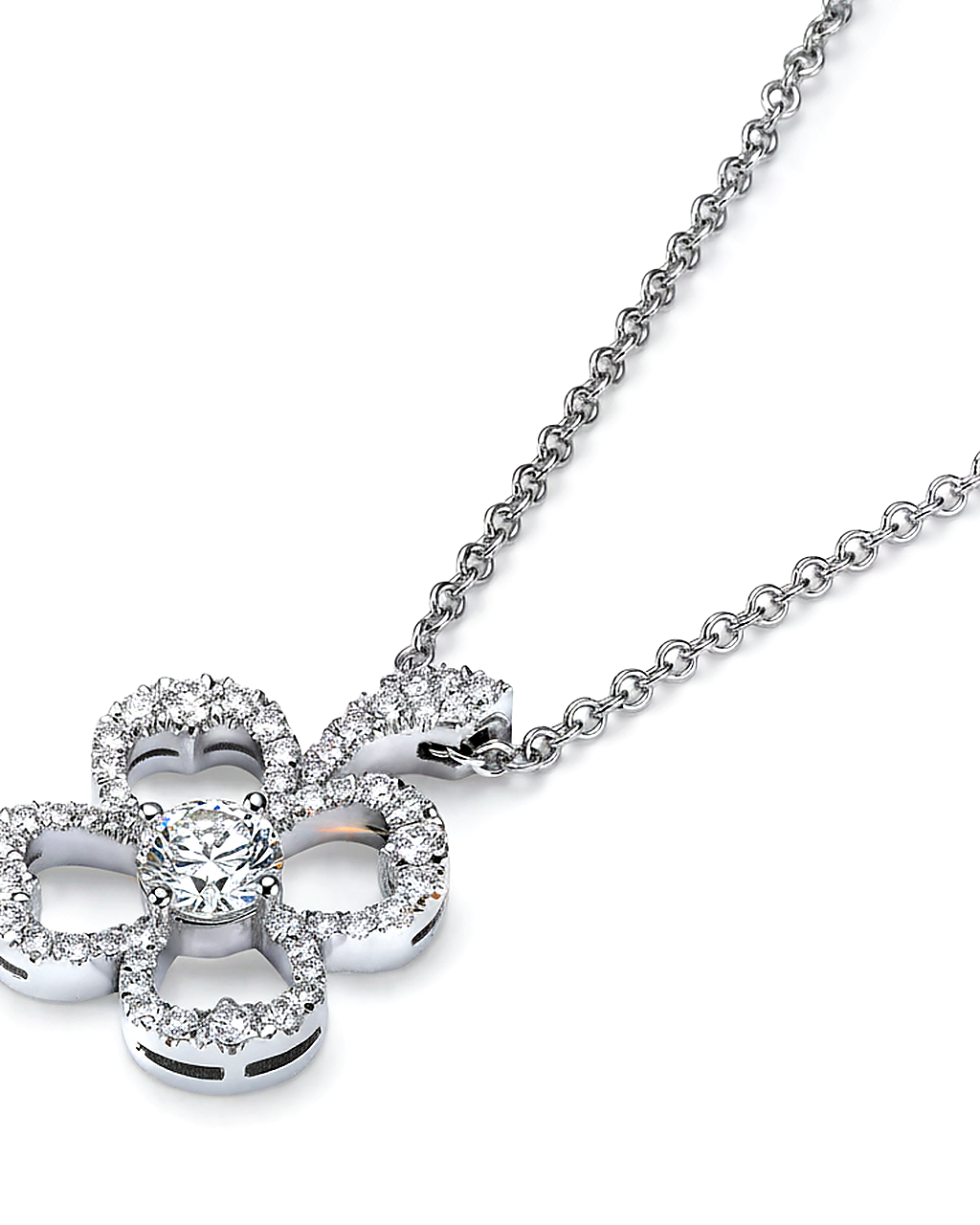 תליון יהלומים Signature Clover
