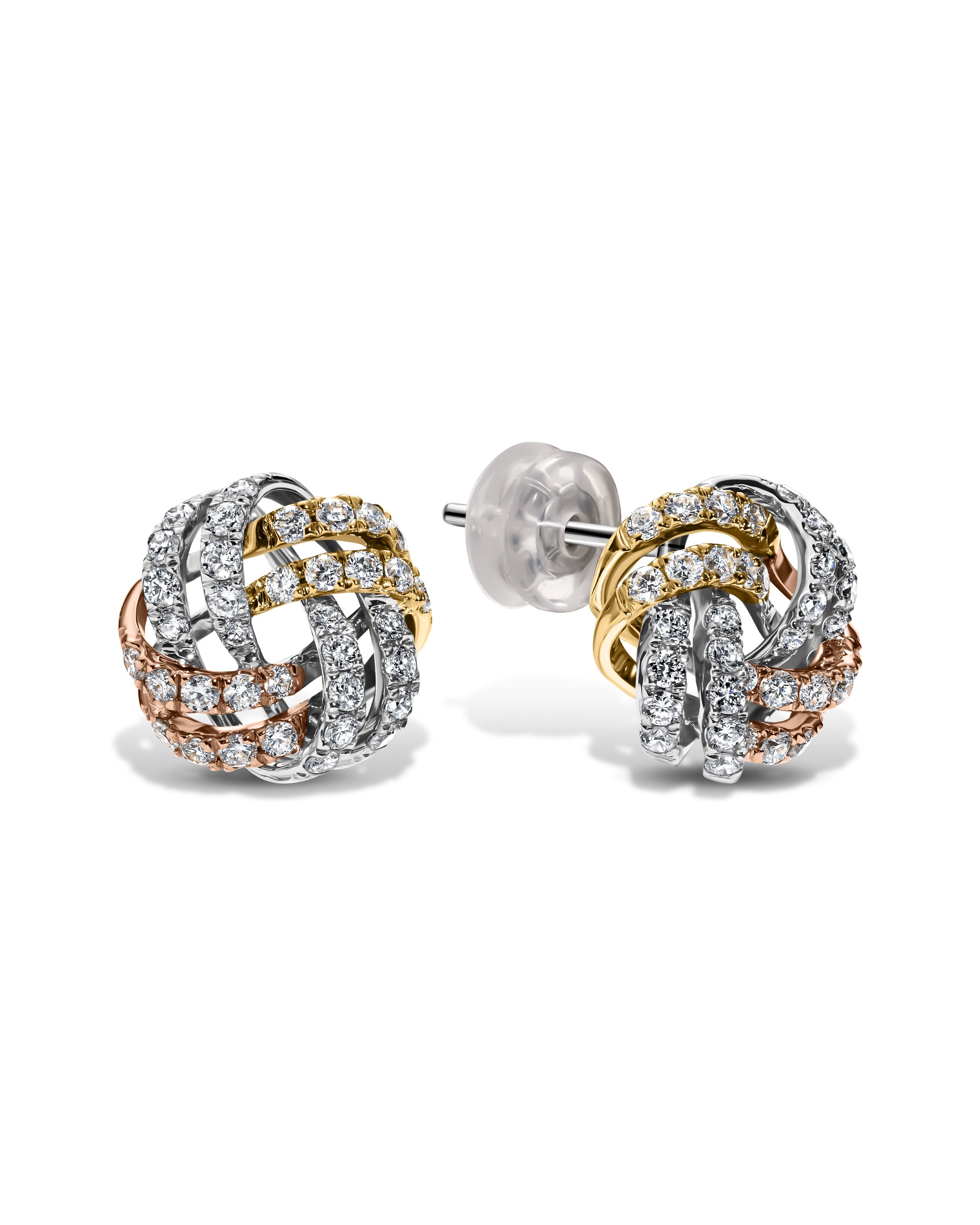 Basket Diamond Earrings