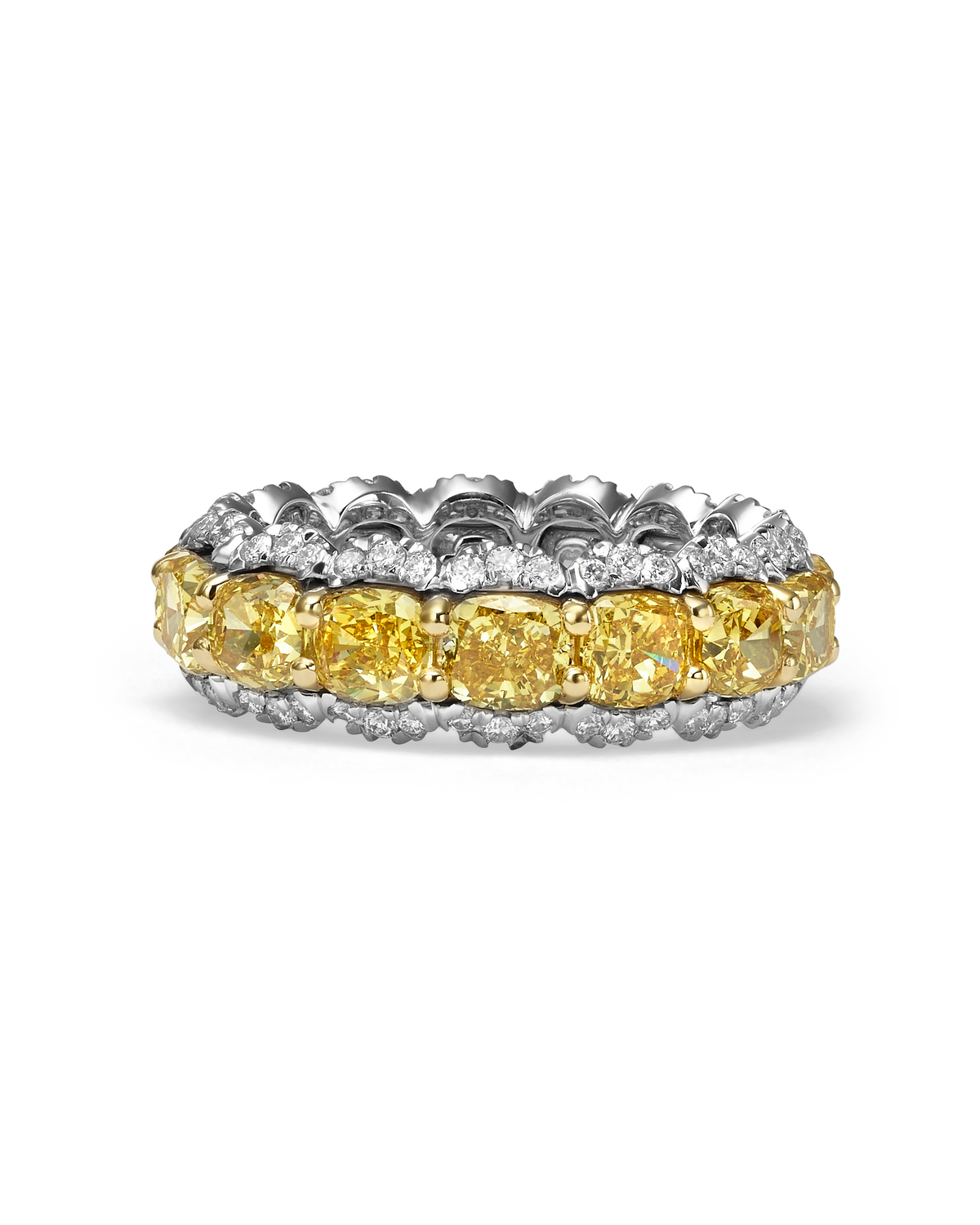 Colors of Love Fancy Intense Yellow Diamond Ring — front-facing packshot