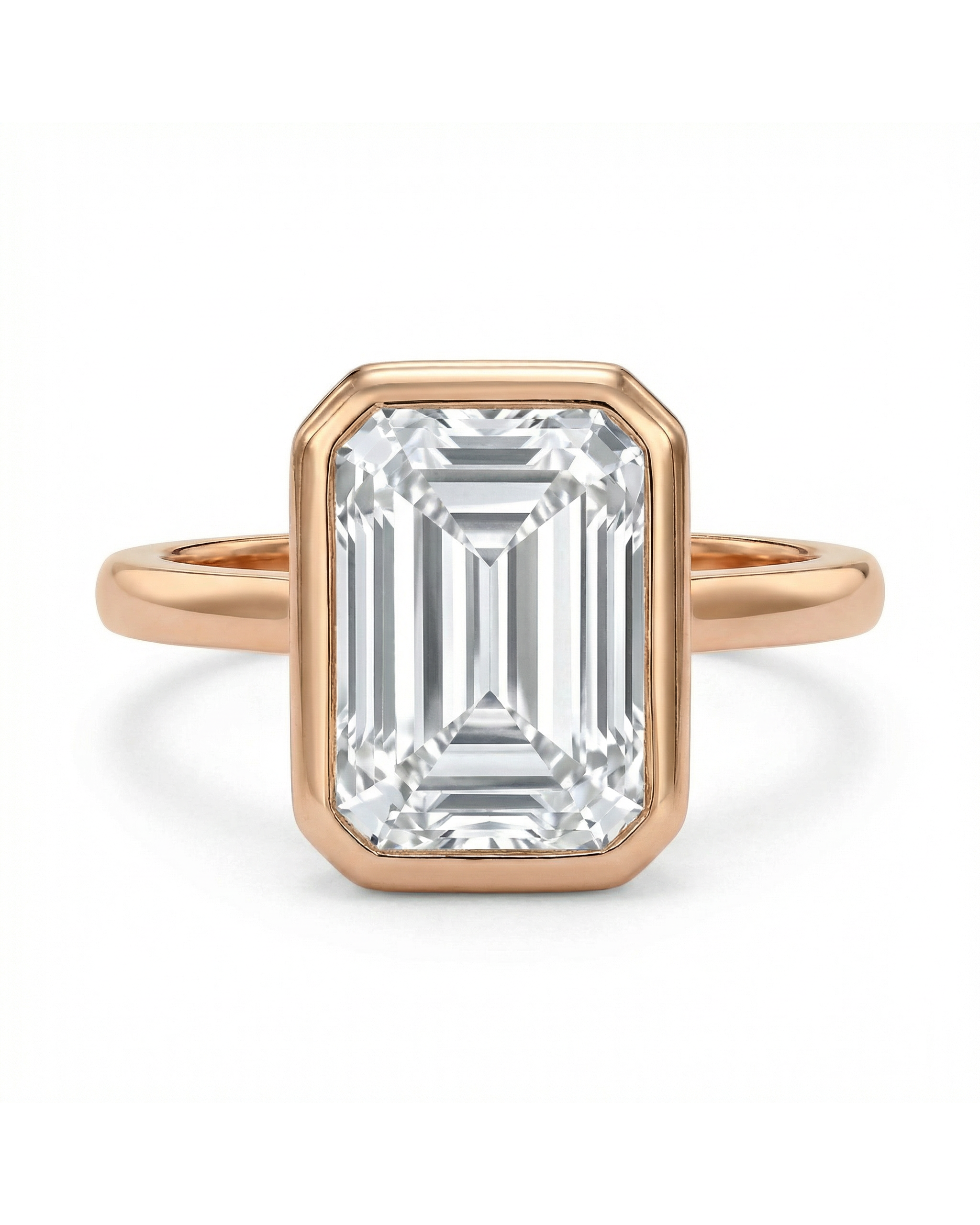 טבעת יהלום סוליטר Grande Emerald