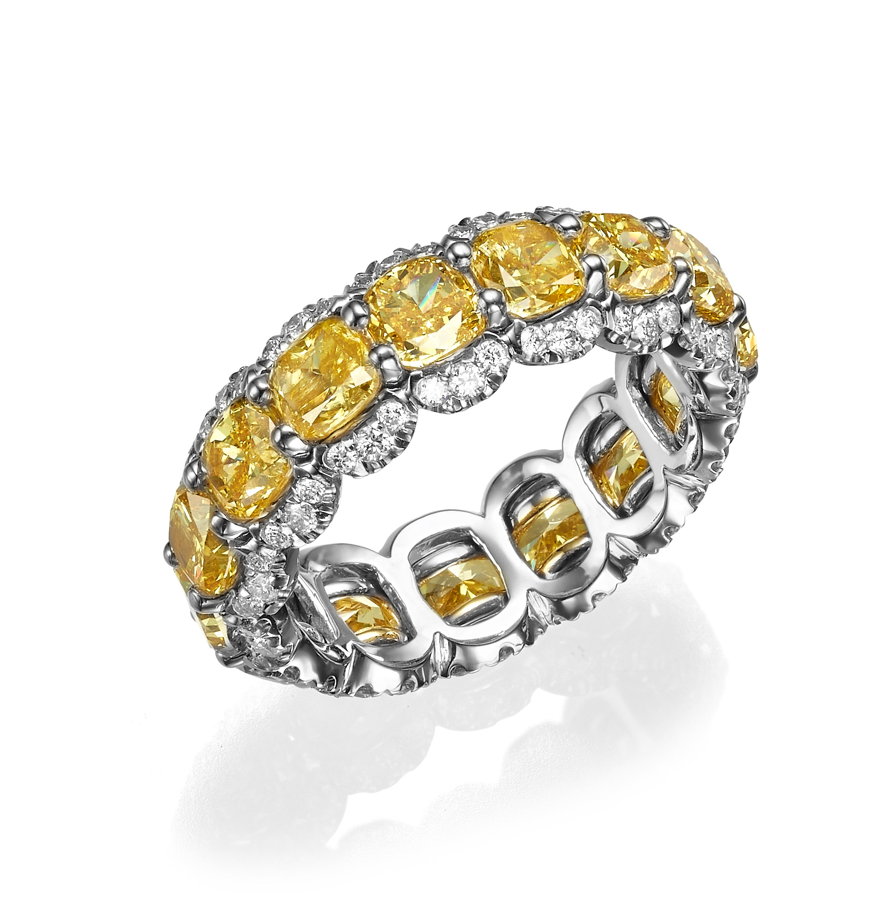 Colors of Love Intense Yellow Diamond Ring