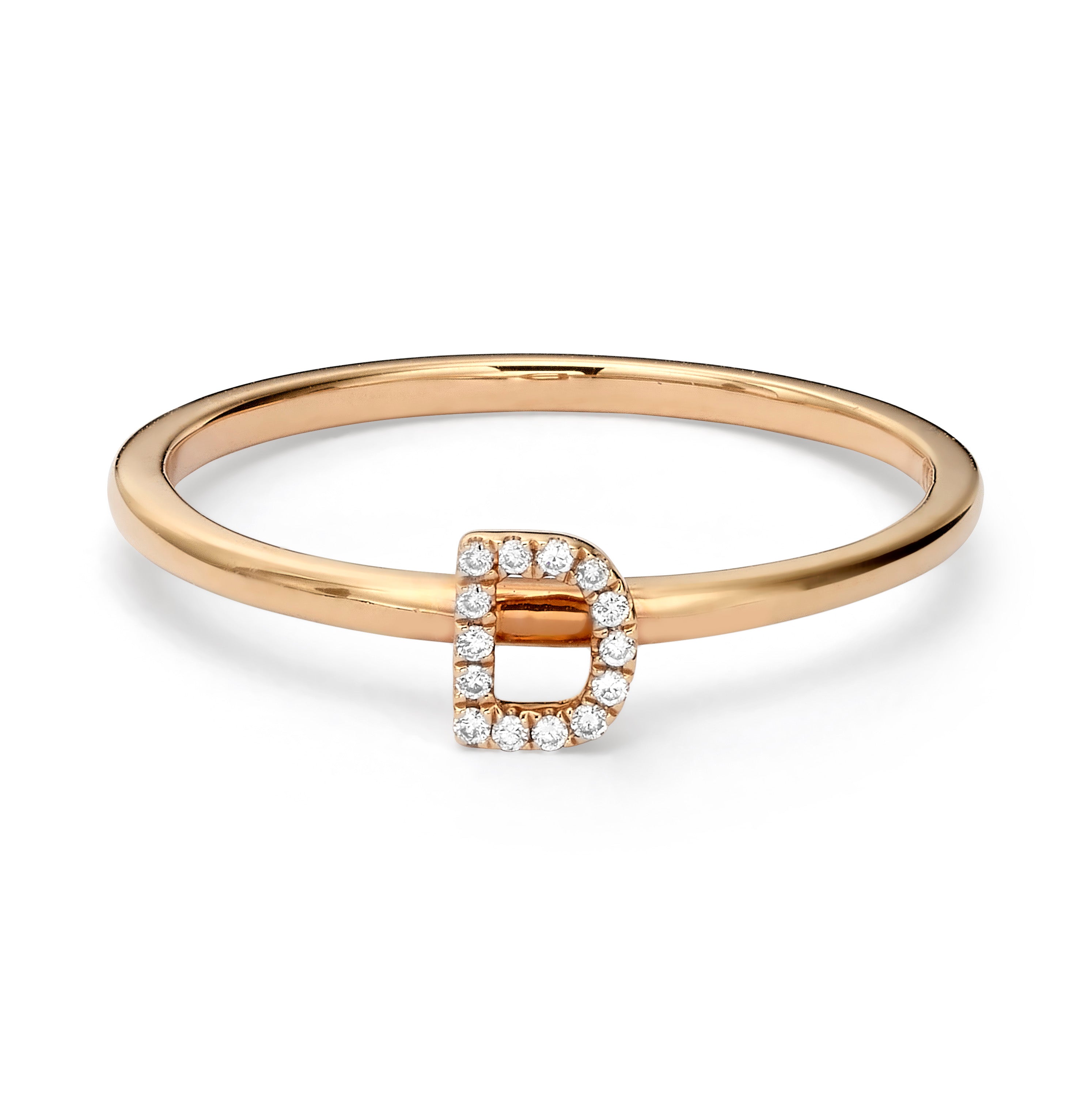Initials Diamond & Gold Ring