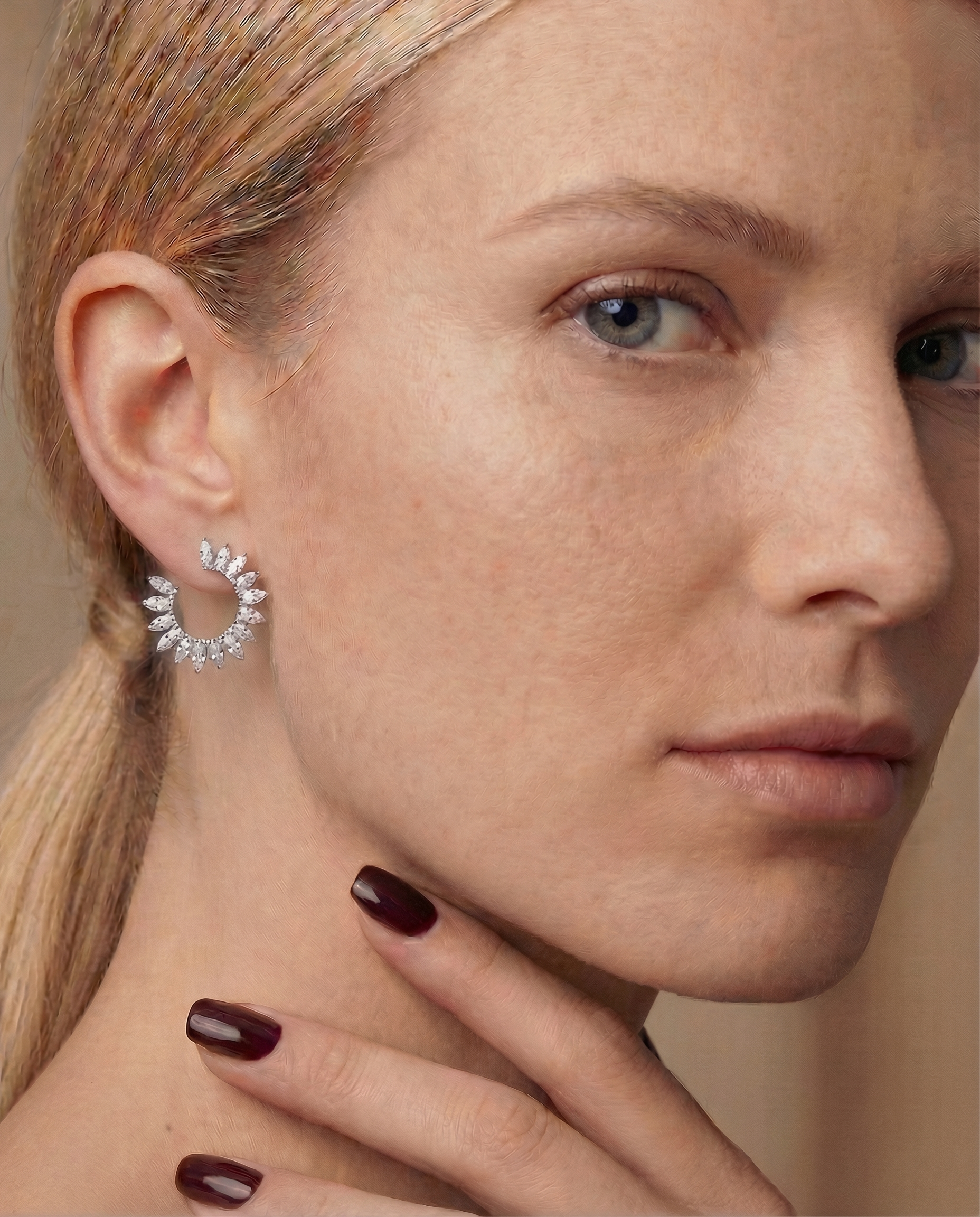 Lunar Diamond Earrings