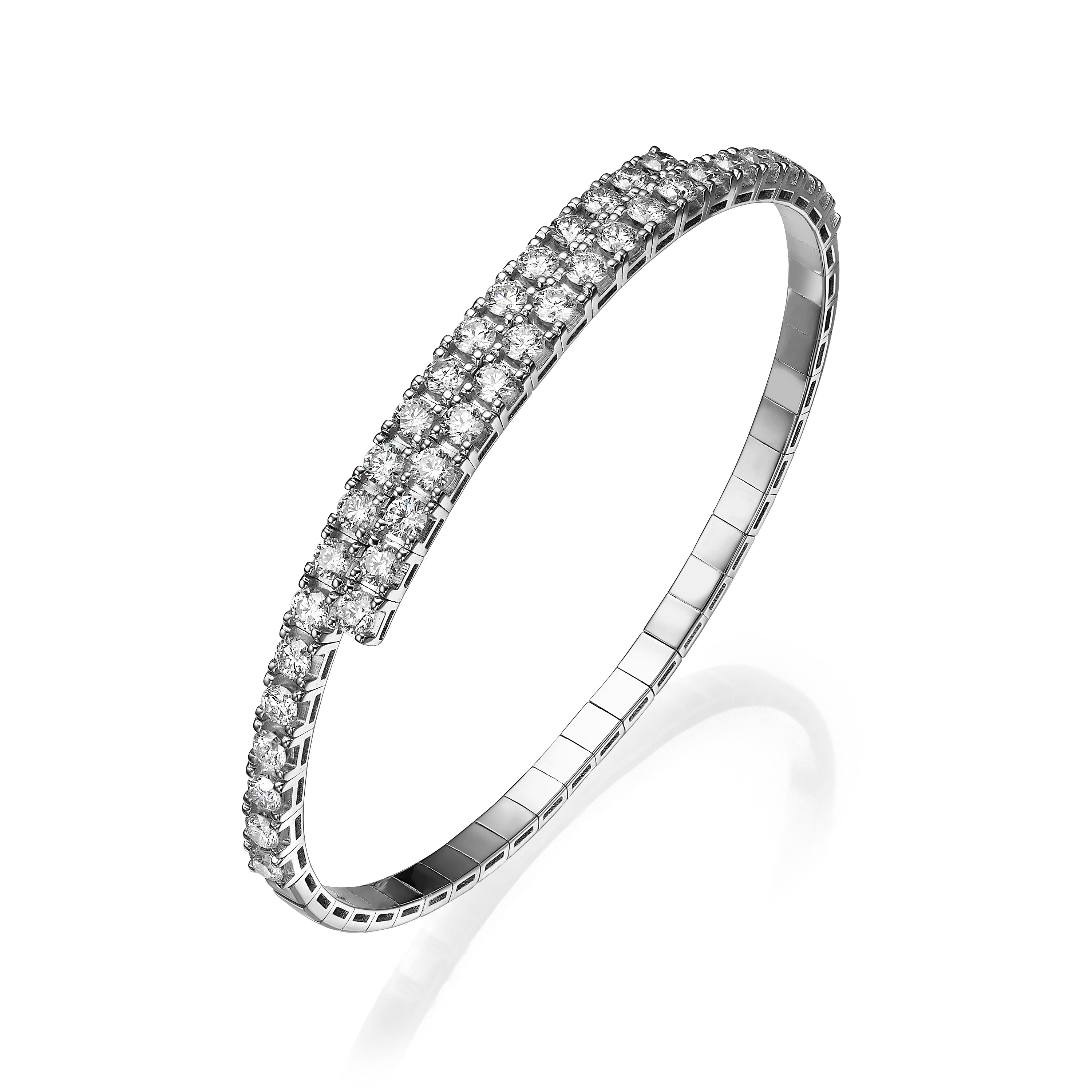 צמיד יהלומים גמיש Pirouette Charm