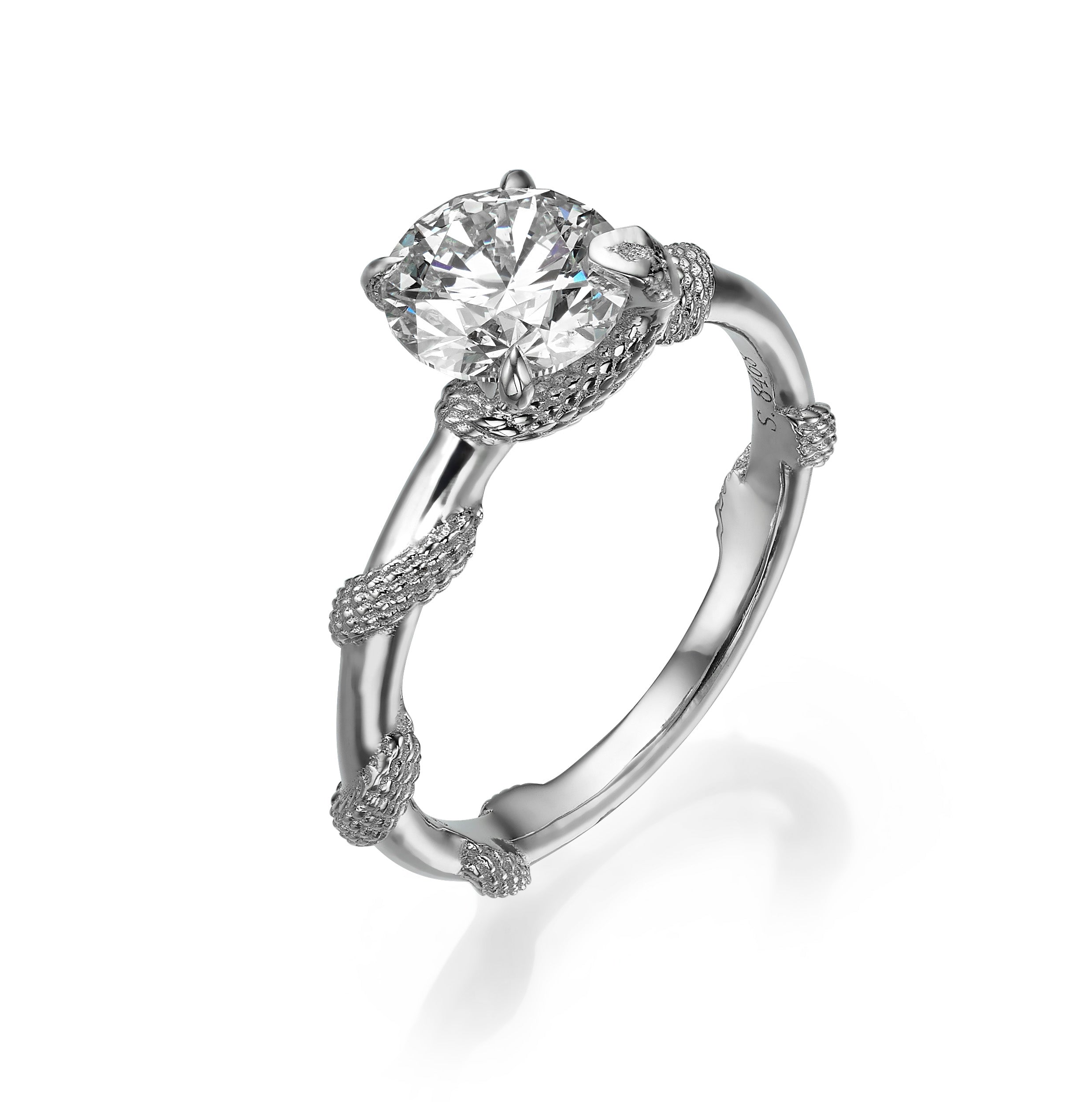 Adam and Eve Solitaire Diamond Ring