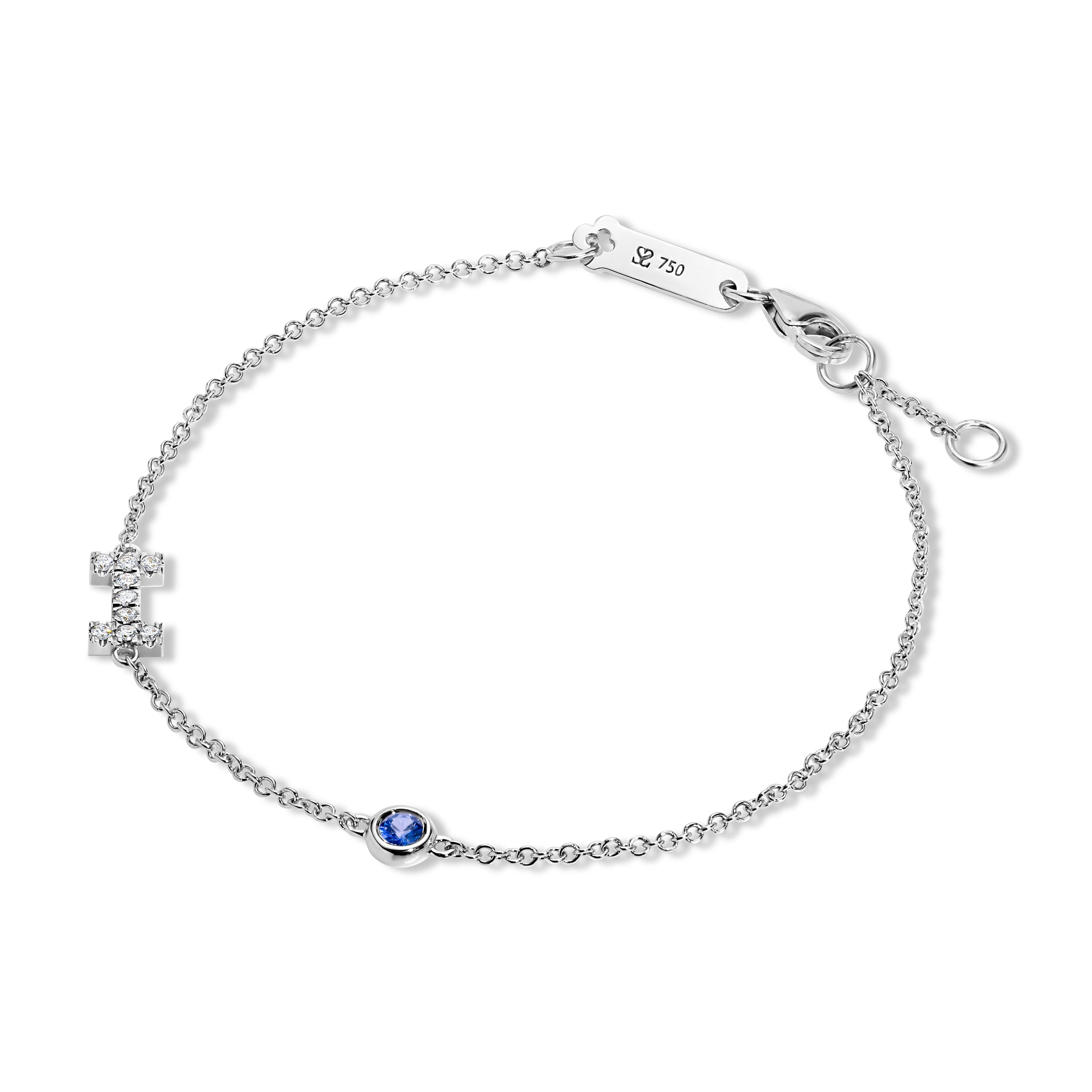 Initials Diamond & Gold Bracelet