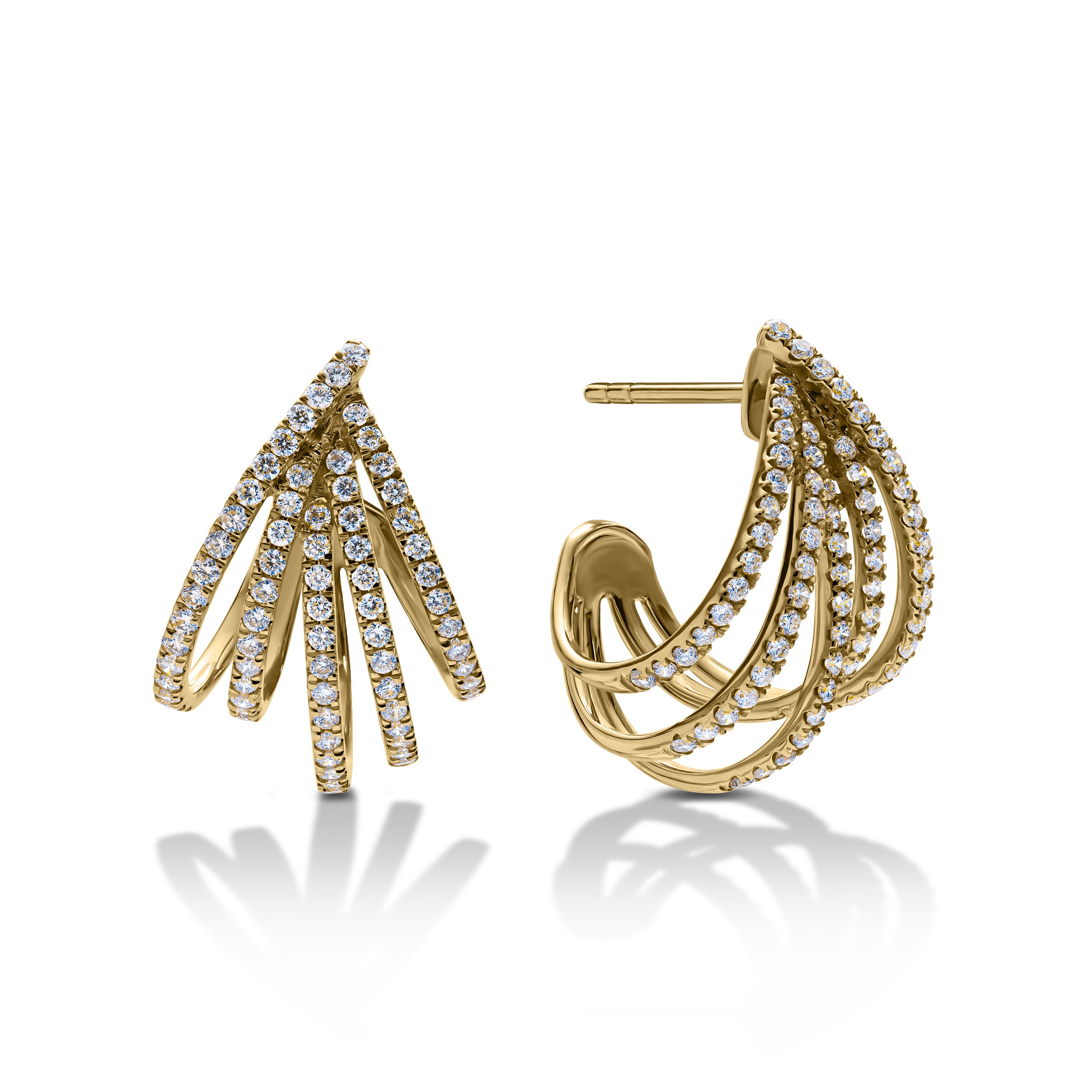 Line Diamond Earrings