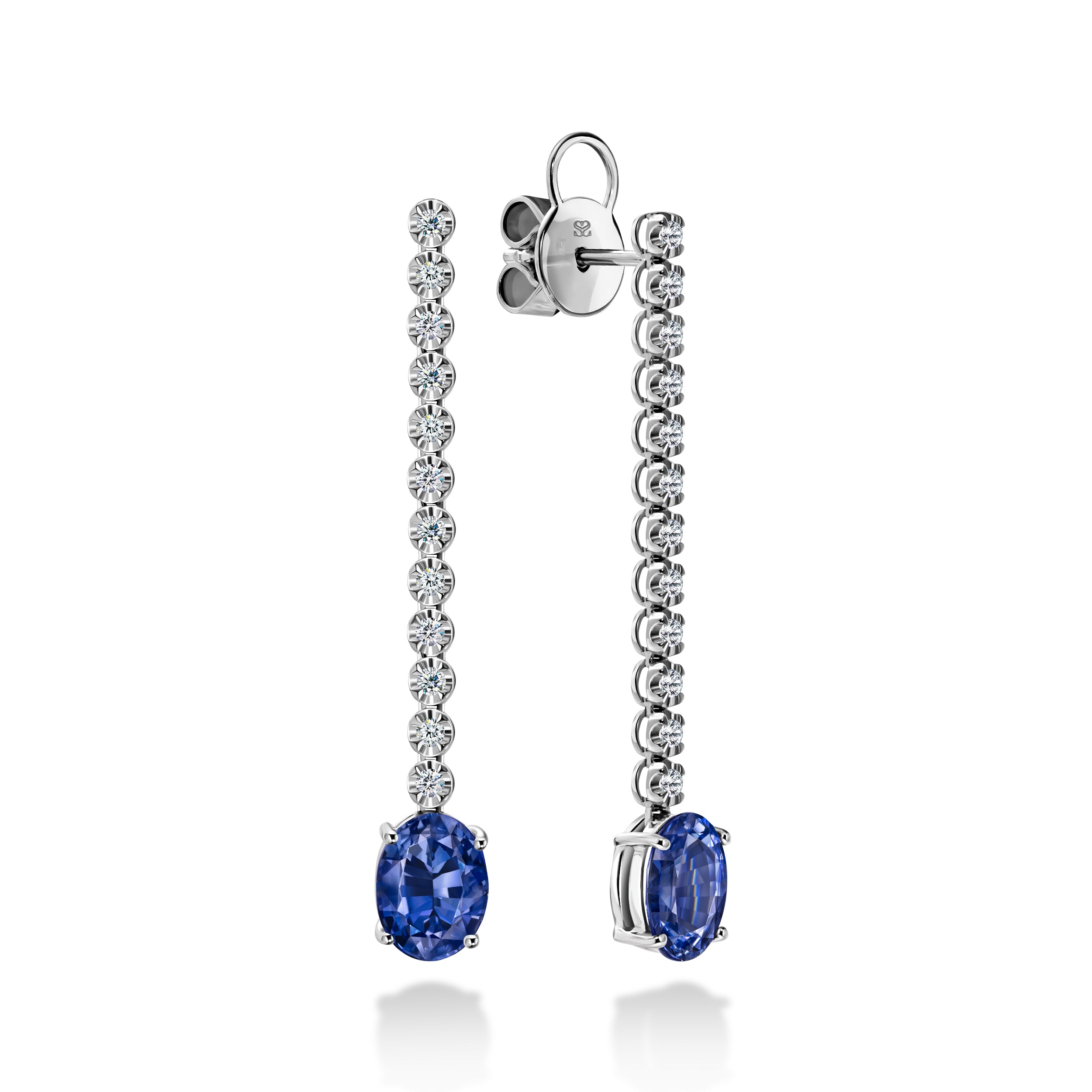 Rainbow Tanzanite Chandelier Earrings