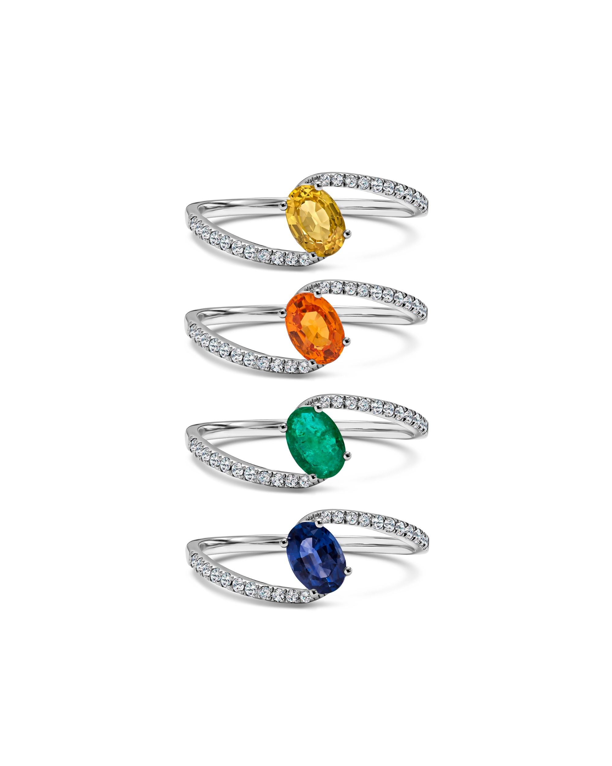 Muse Pomme Blue Diamond Ring