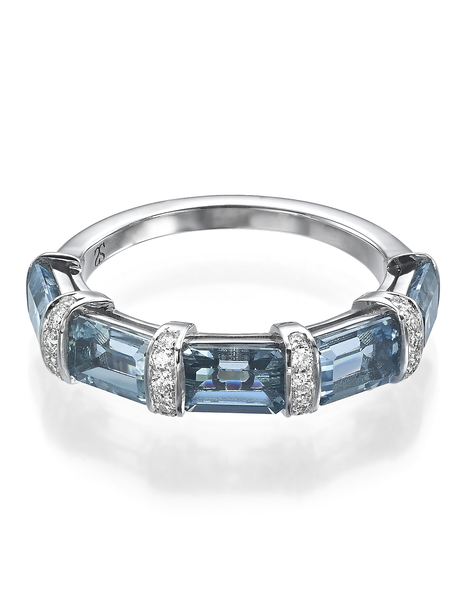 טבעת OceanBlue Deep AquaMarine