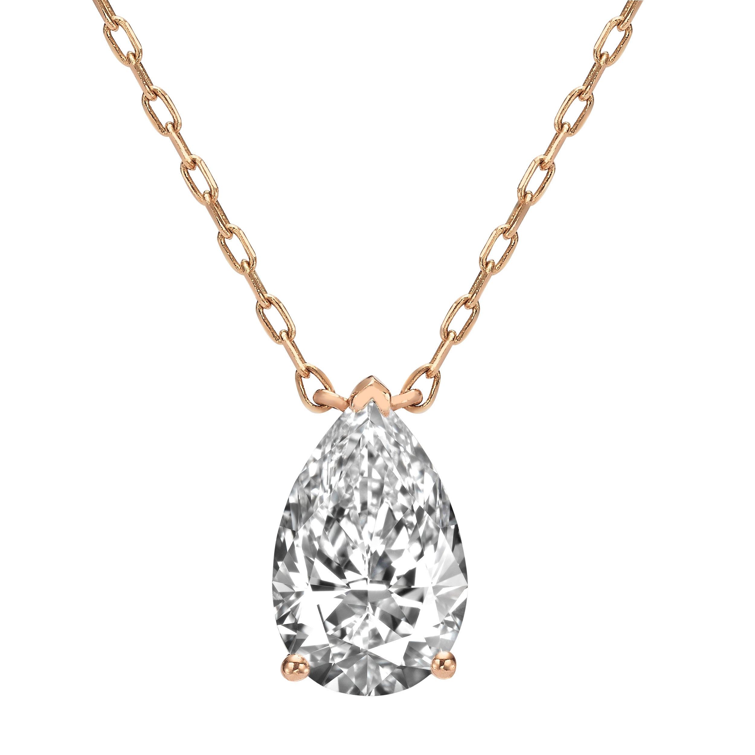Signature Pear Shape Diamond Pendant