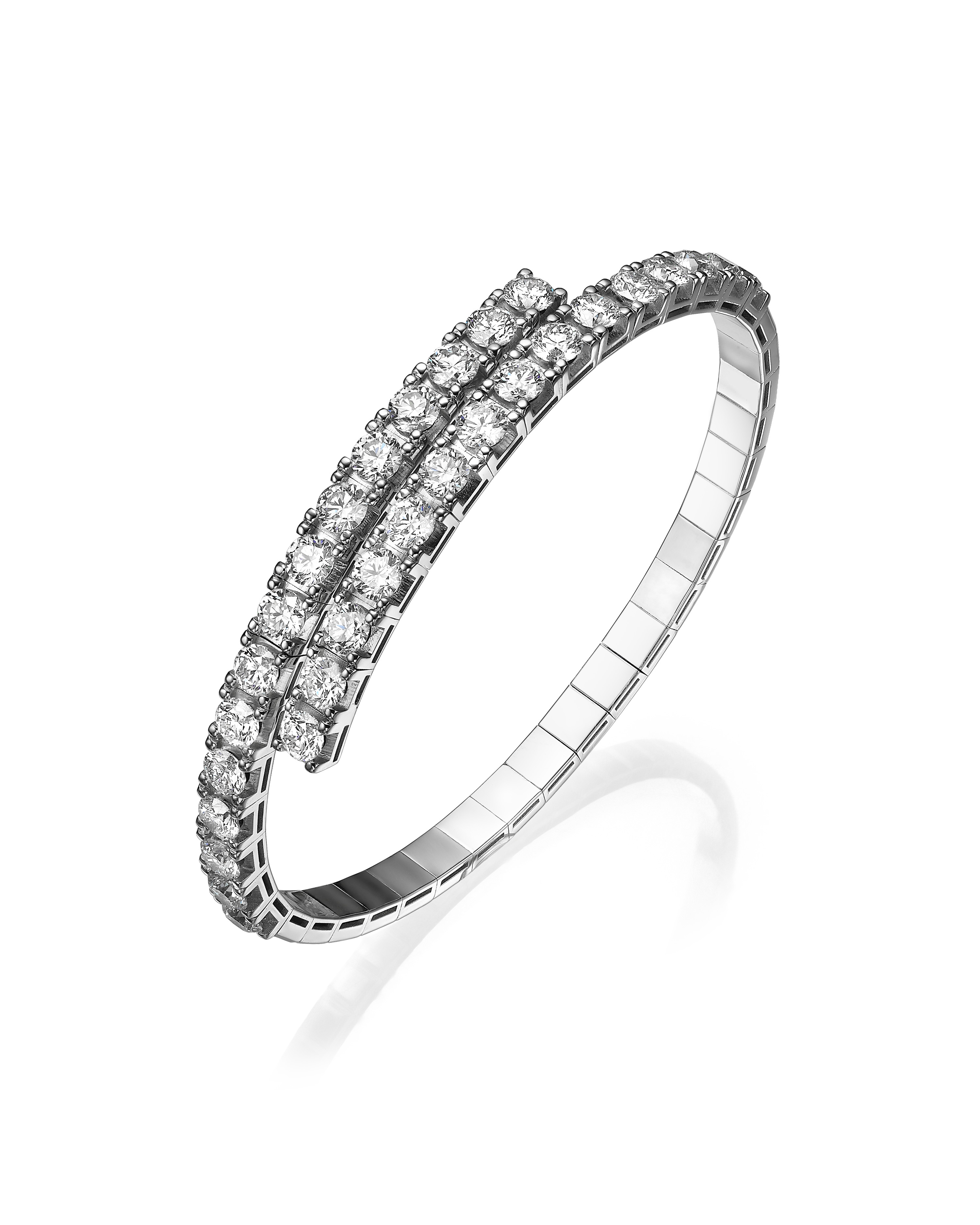 Pirouette Grand White Gold Diamond Bracelet