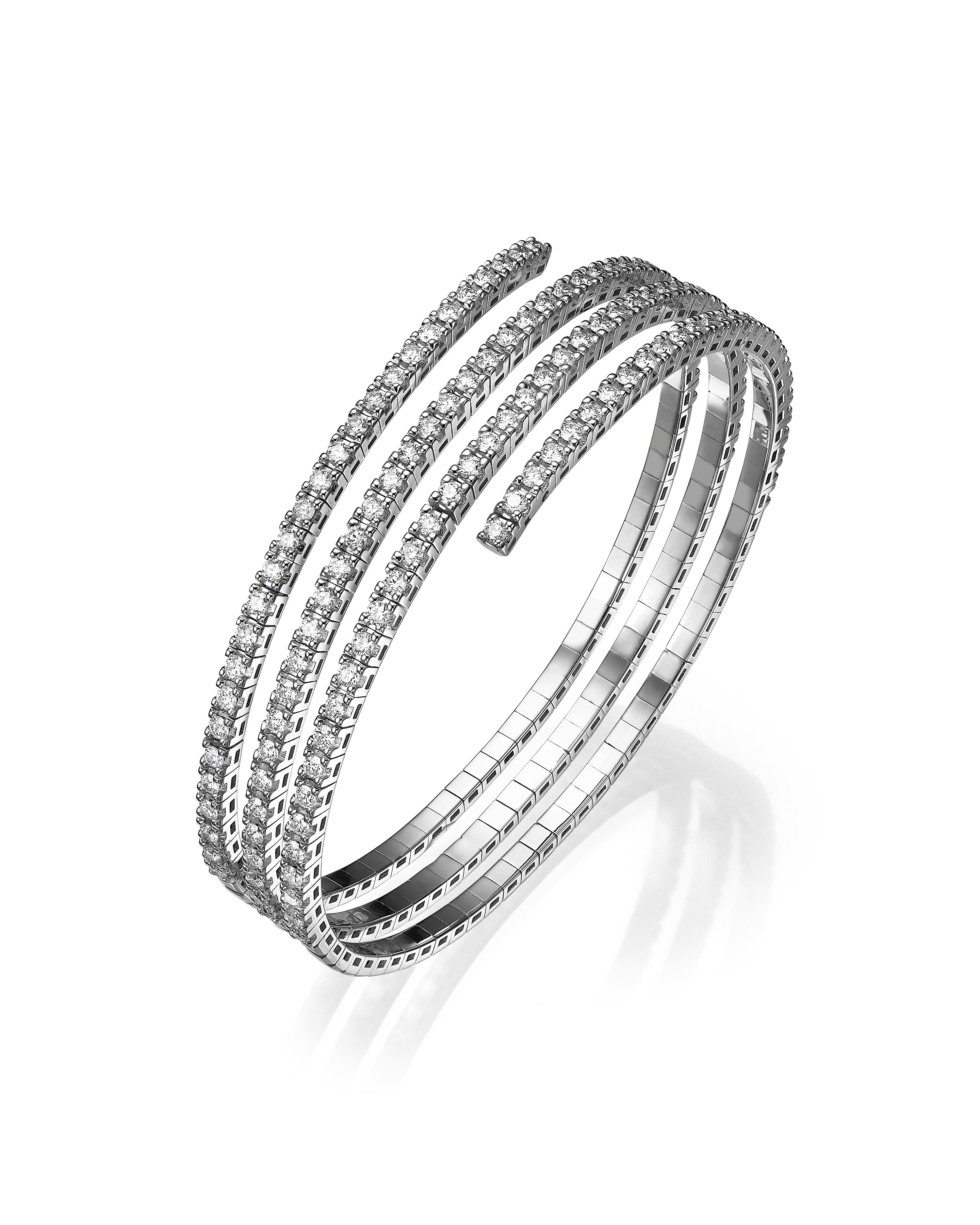 Pirouette White Gold Diamond Bracelet