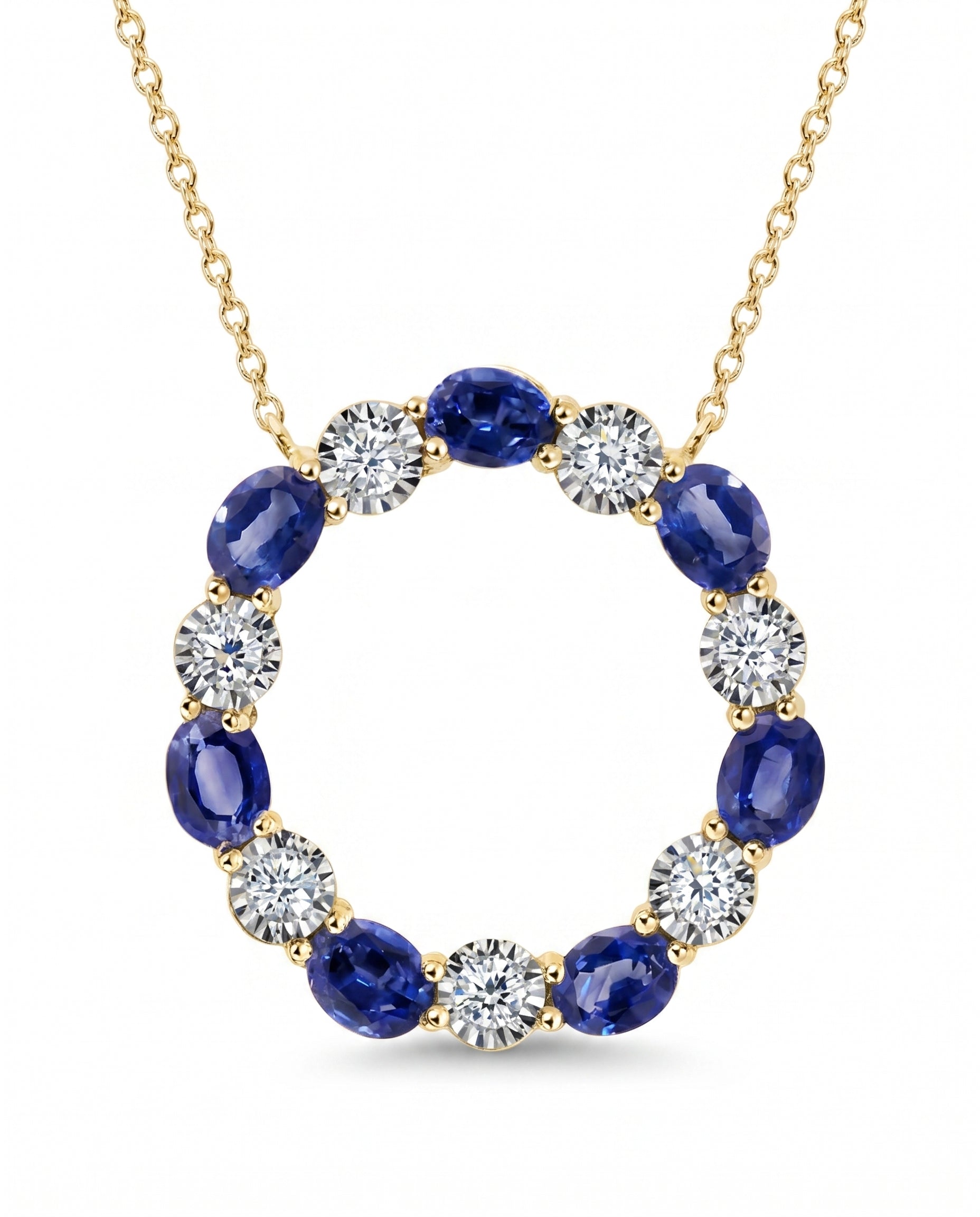 Rainbow Pendant Blue Sapphire