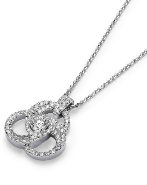 תליון יהלומים Signature Trefoil Knot