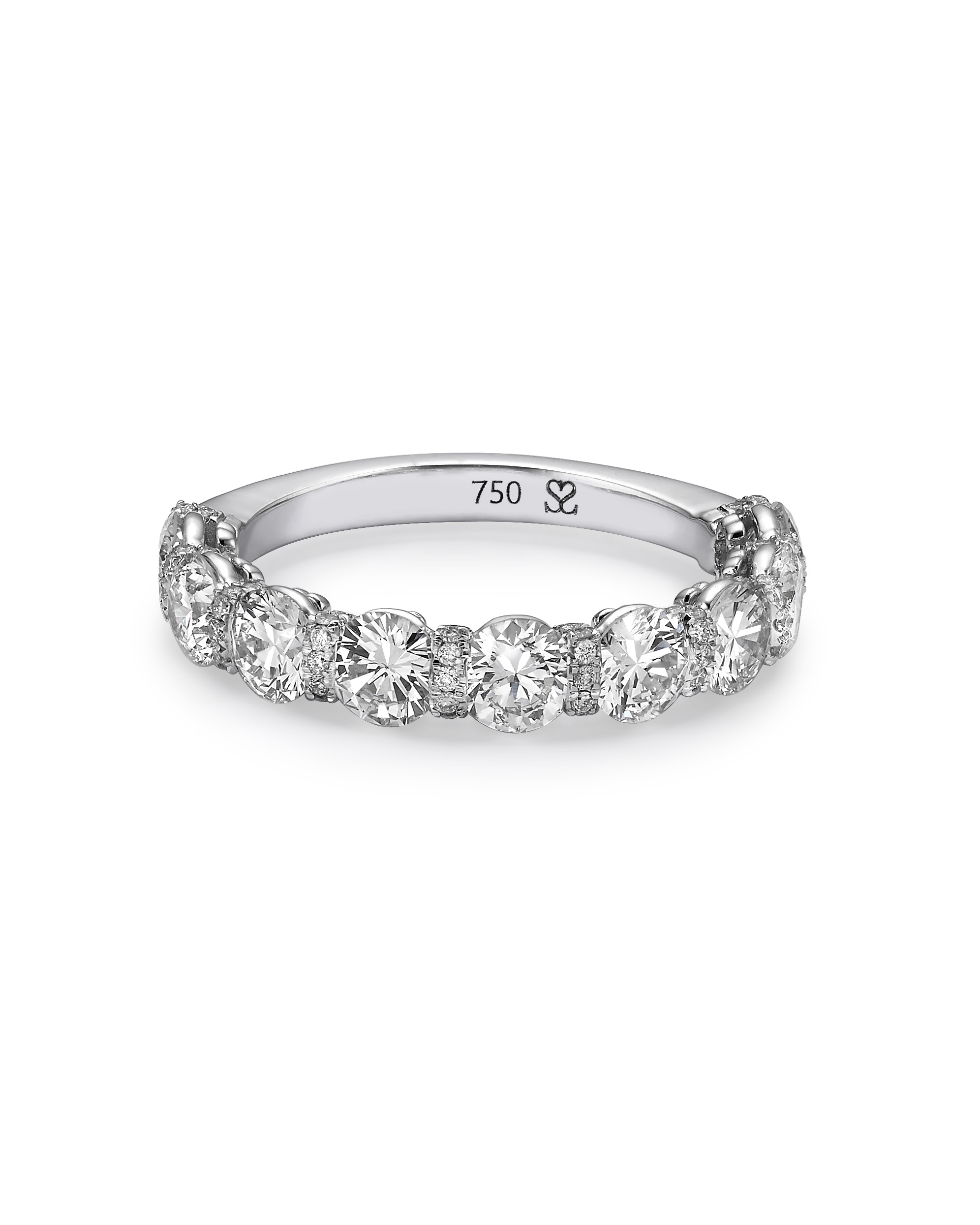 טבעת יהלומים Arc Band Micro-Pavé
