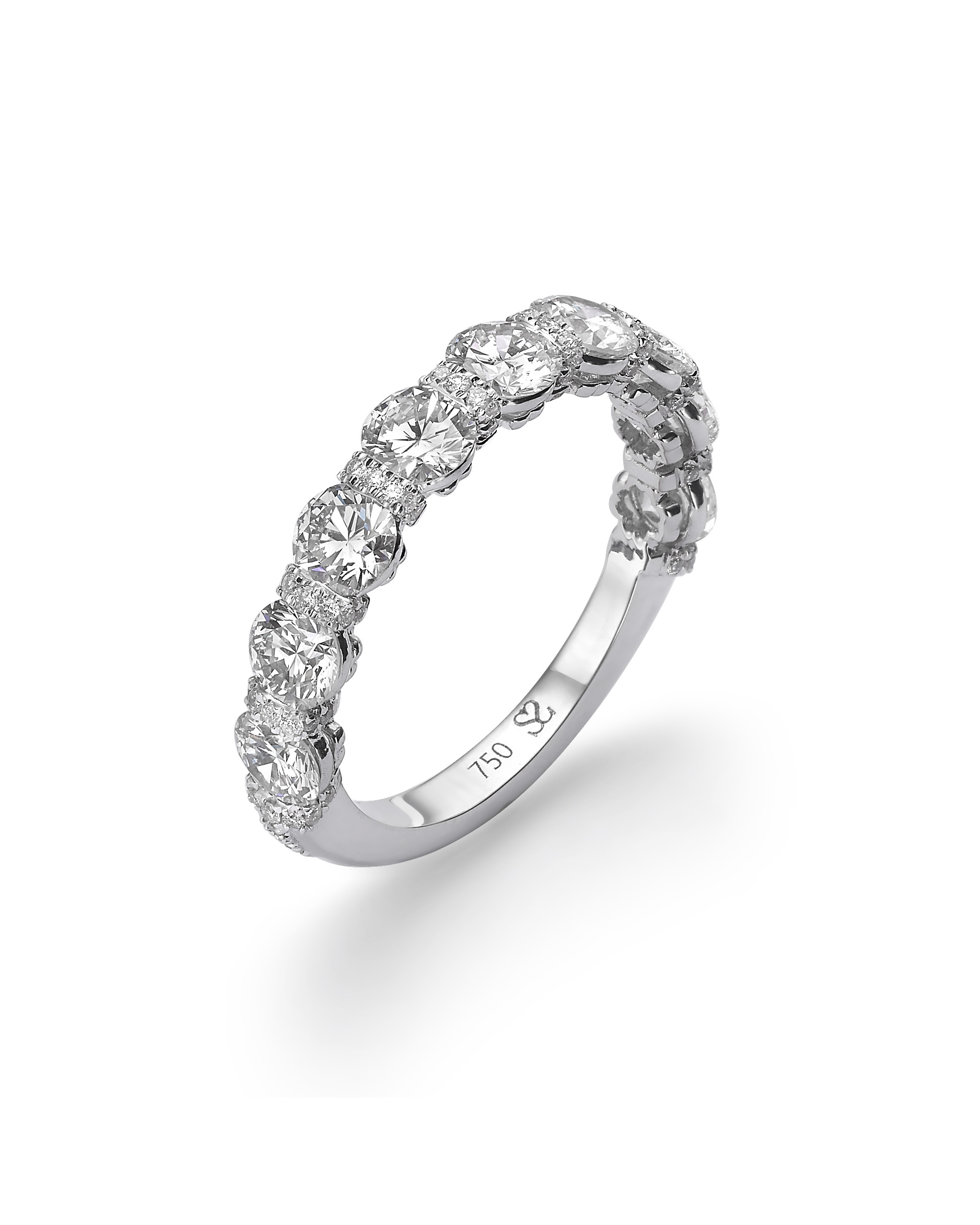 טבעת יהלומים Arc Band Micro-Pavé