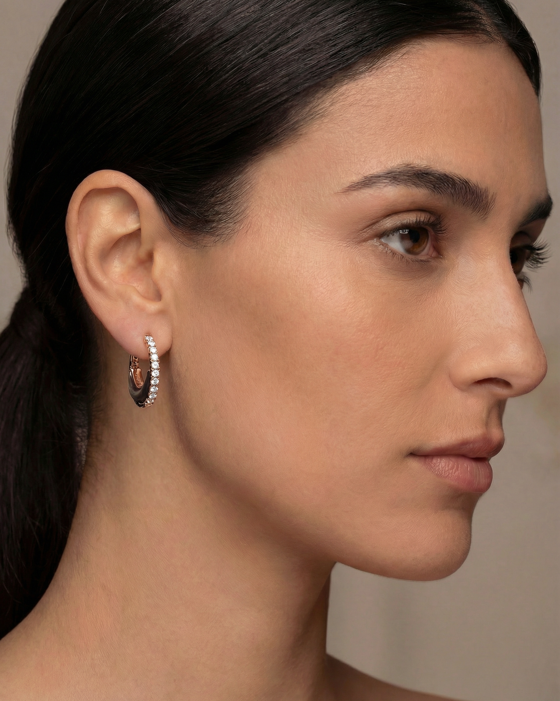 Black Moon Diamond Earrings
