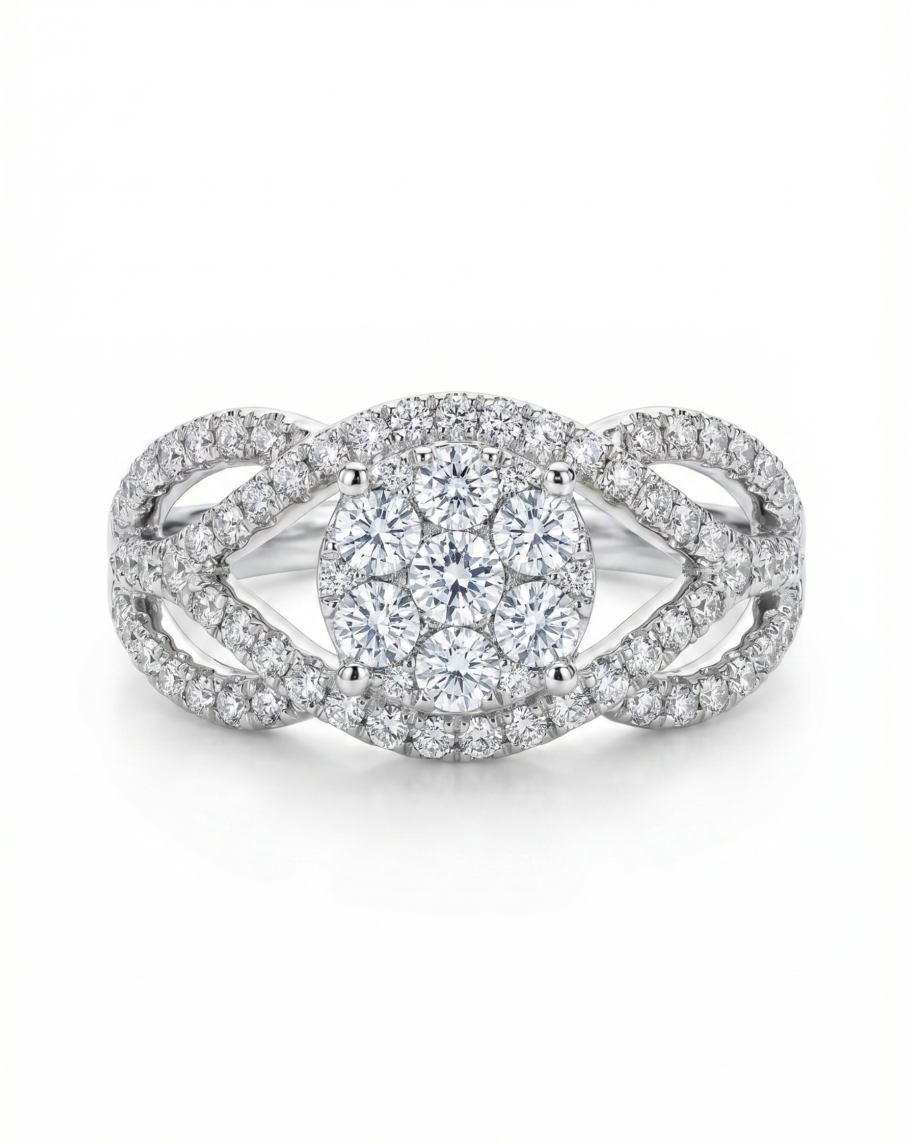 Braided Gold Diamond Ring