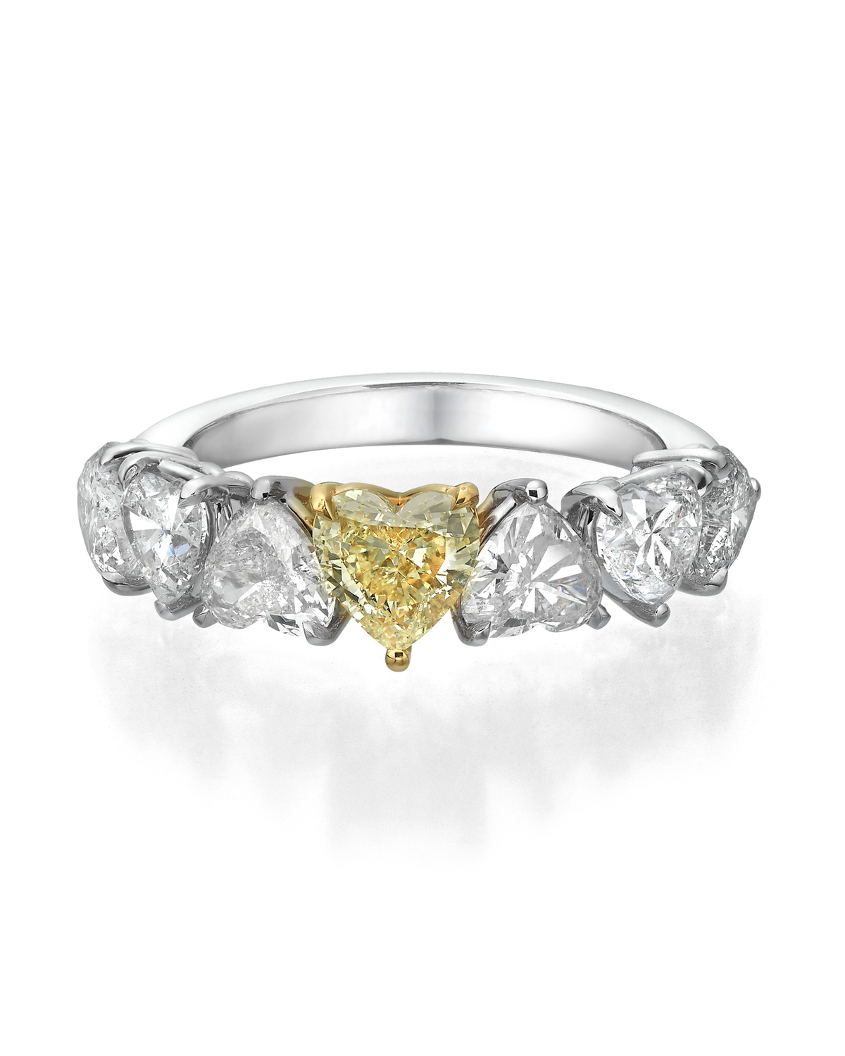Colors of Love Heart shaped Diamond Ring — front-facing packshot