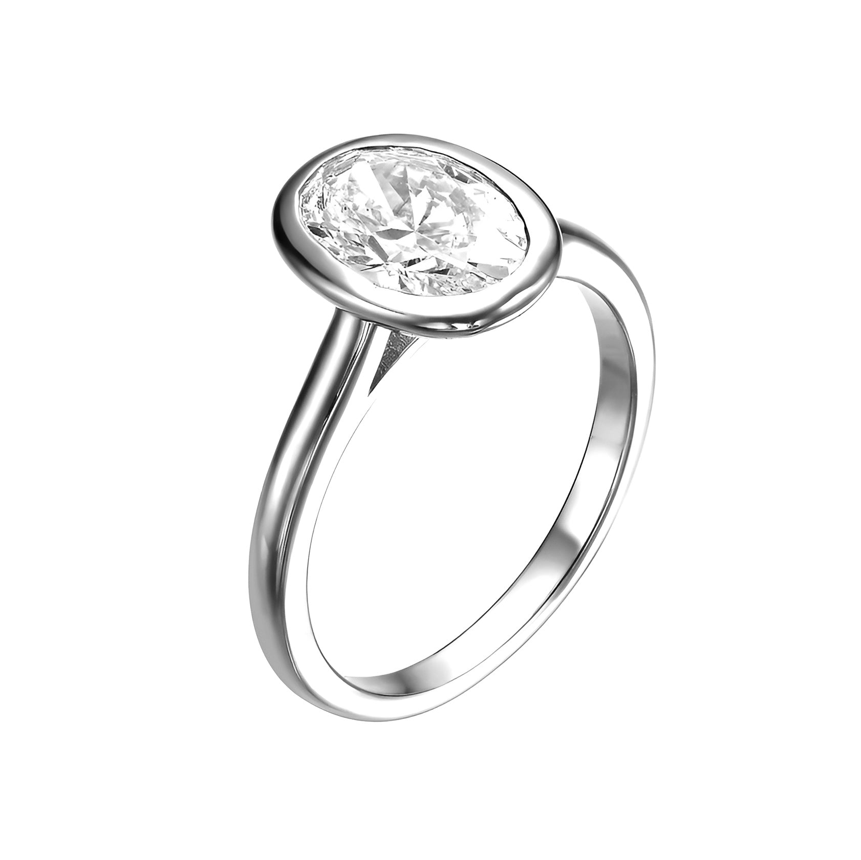 Grande Oval-shaped Diamond Solitaire