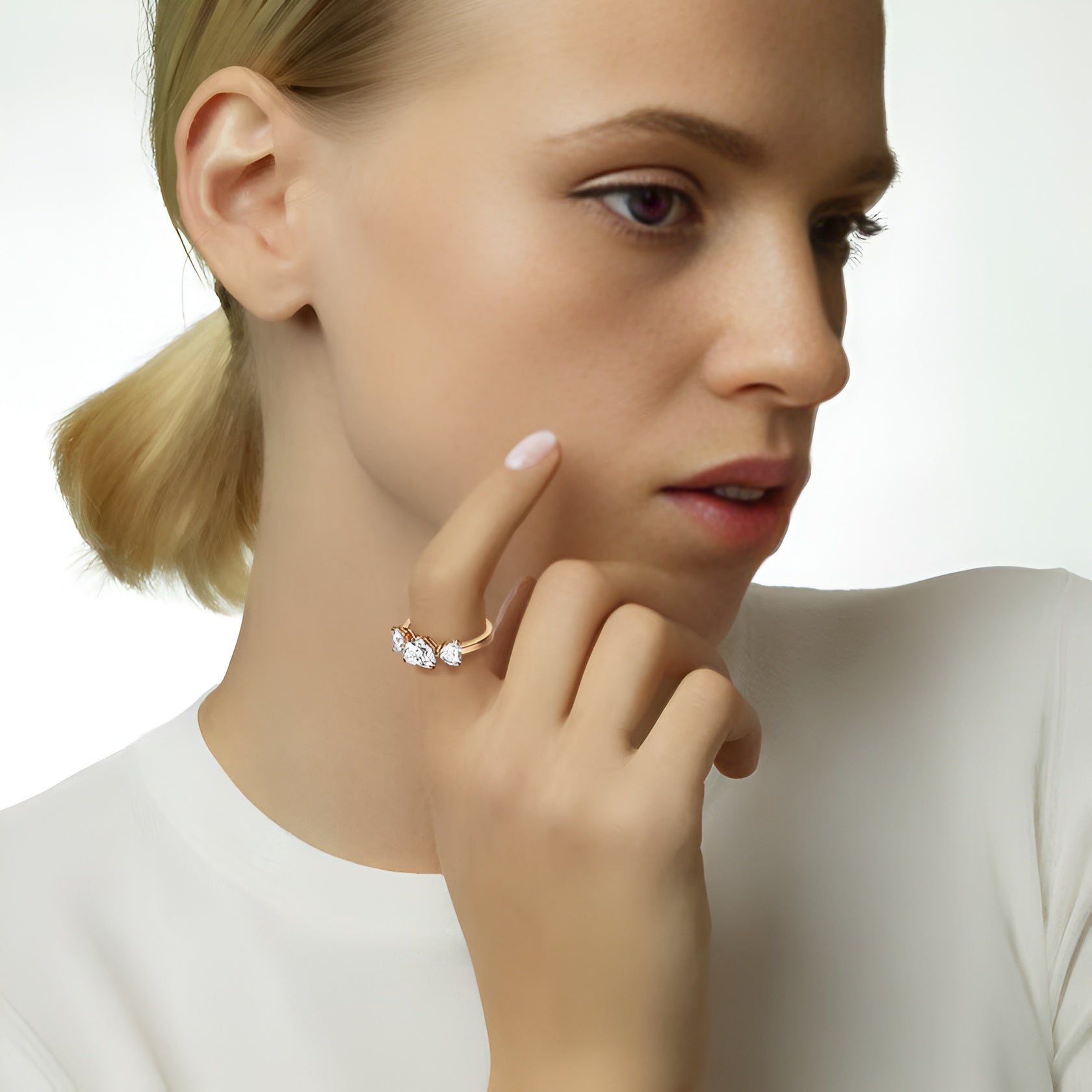 טבעת PureHeart 3 Diamond Ring