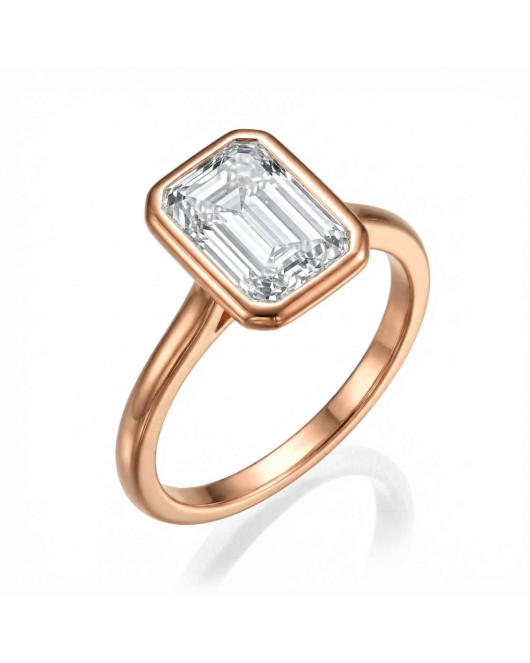 טבעת יהלום Grande Emerald Shaped