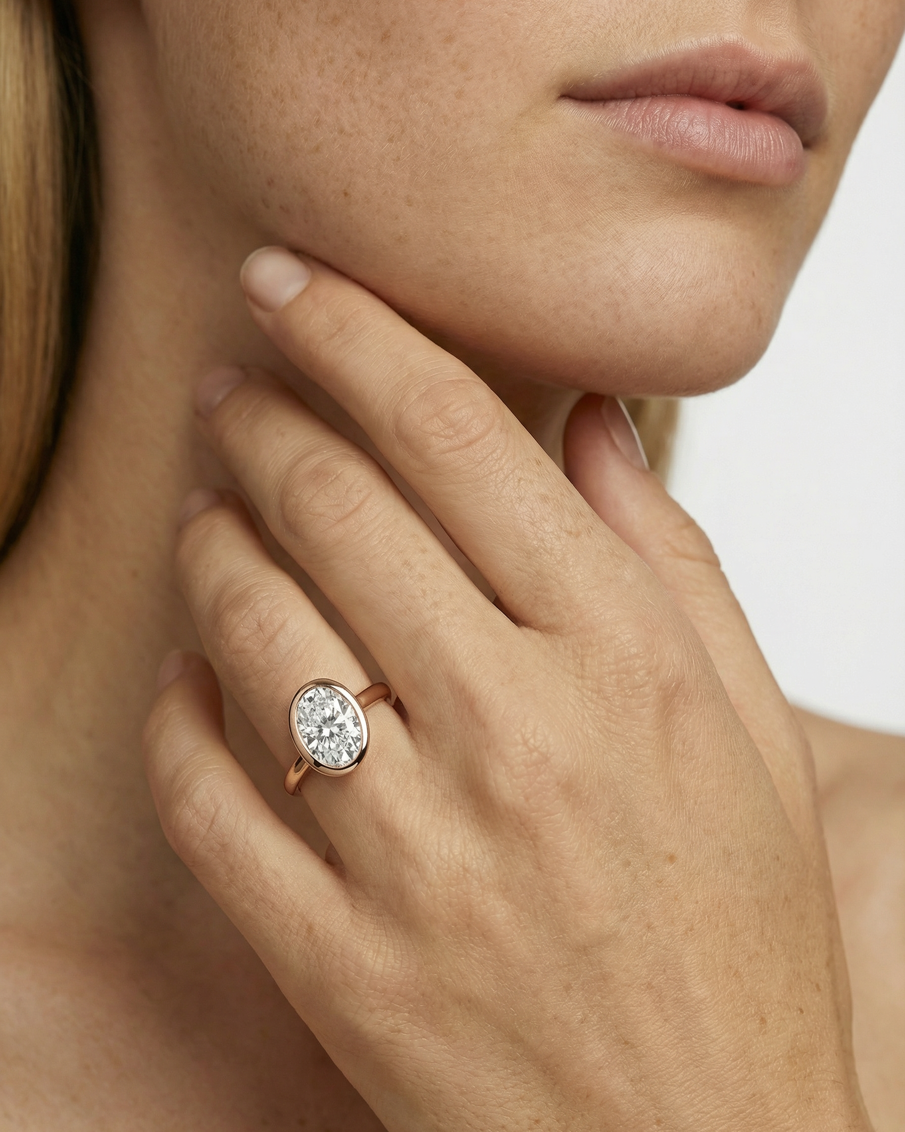 Grande Oval-shaped Diamond Solitaire