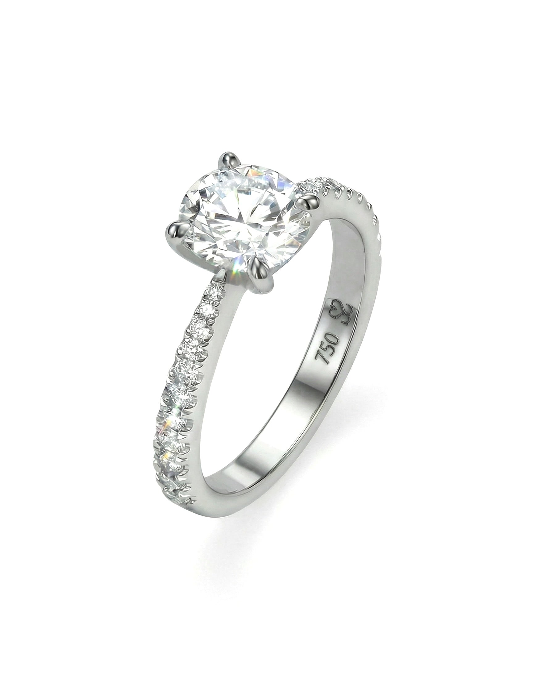 טבעת יהלום Love & Arrow Solitaire
