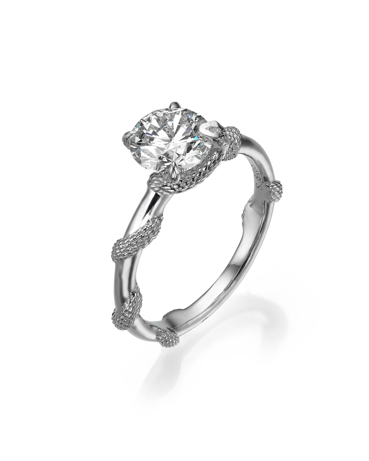 Adam and Eve Solitaire Diamond Ring
